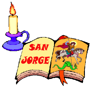 Resultado de imagen de gifs dia de la rosa y el libro