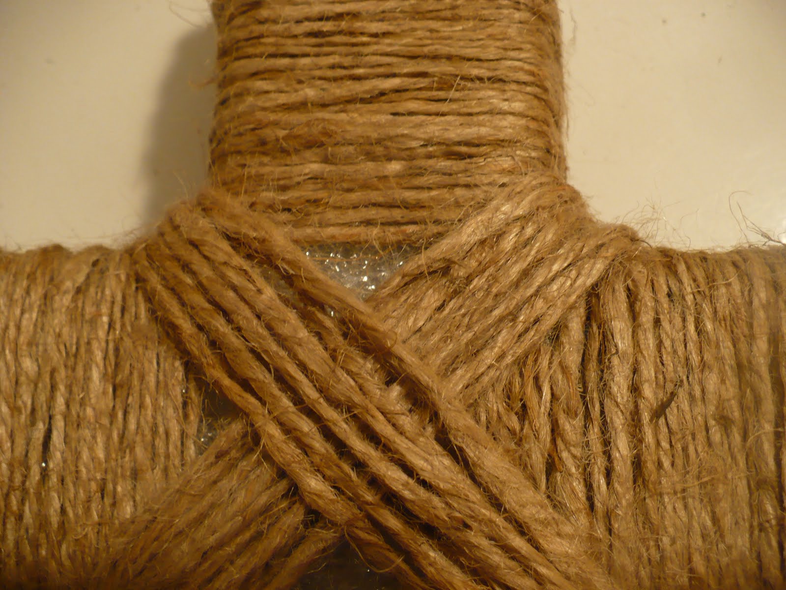 the homespun heart Twine Cross