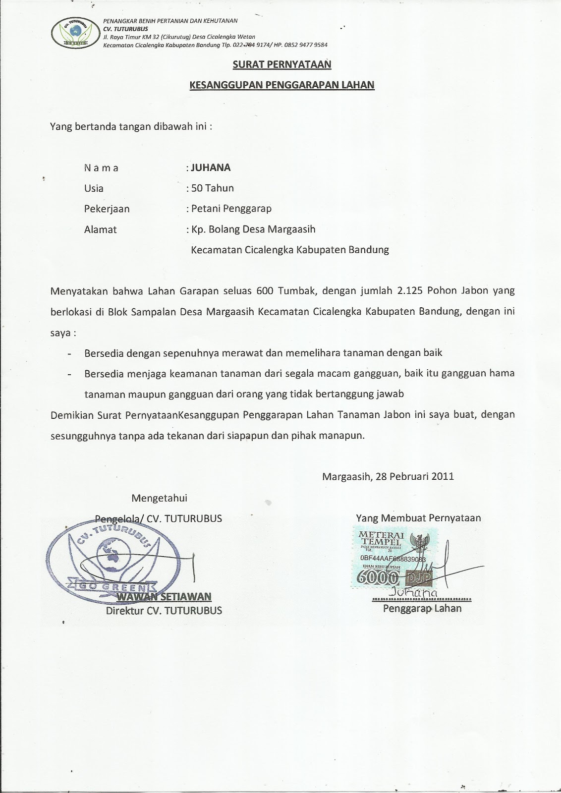 gerakan nusantara hijau contoh surat pernyataan gerakan nusantara hijau contoh surat pernyataan