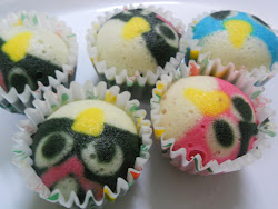 Apam Angry Bird with nutella / bluberry filing