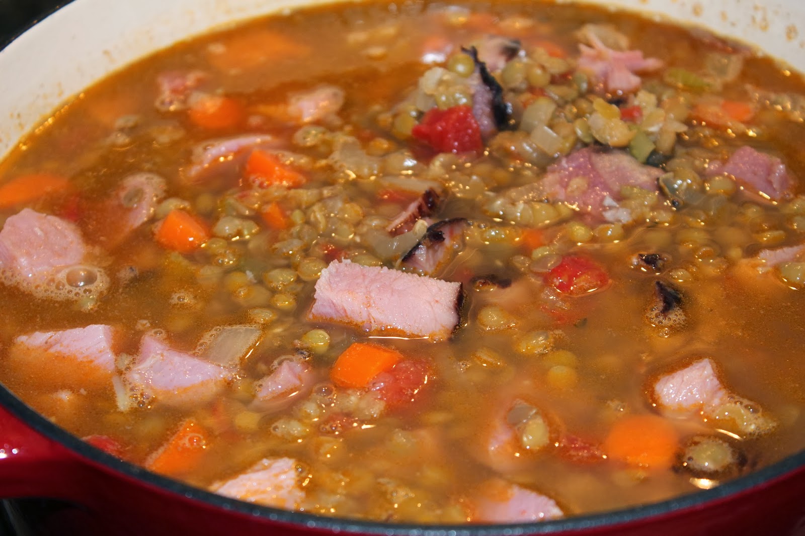 A Creatively Healthy Budget Delicious Lentils with Ham