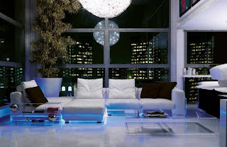 Luxurious Living Room Interior Design with LED Lighting Luxurious Living Room Interior Design with LED Lighting