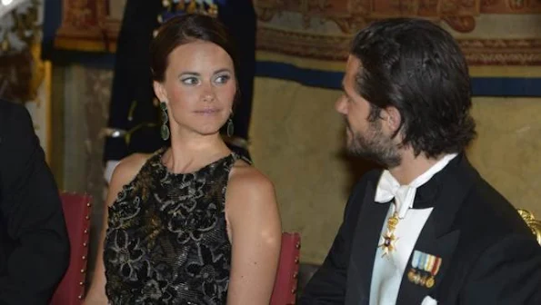 King Carl Gustaf and Queen Silvia of Sweden, Crown Princess Victoria and Prince Daniel, Prince Carl Philip's fiancée Miss Sofia Hellqvist 