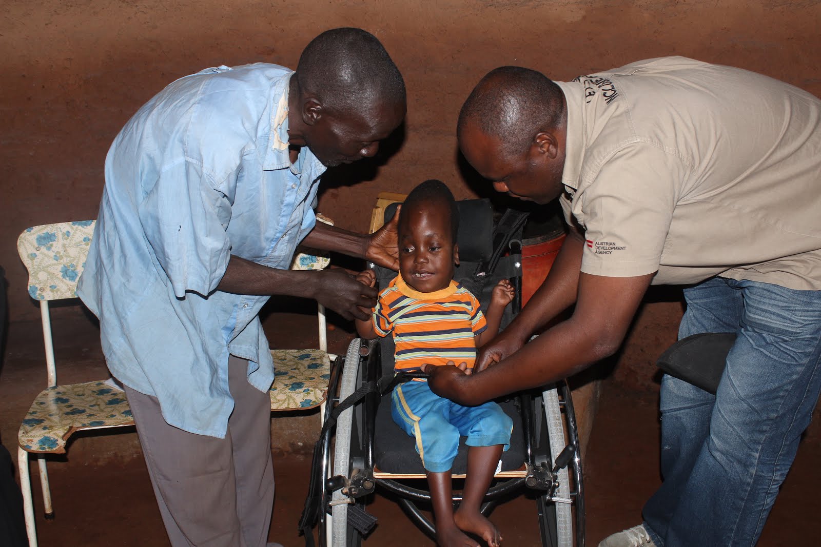 Leonard Cheshire, Copota donate wheelchairs Tell Zimbabwe Keeping