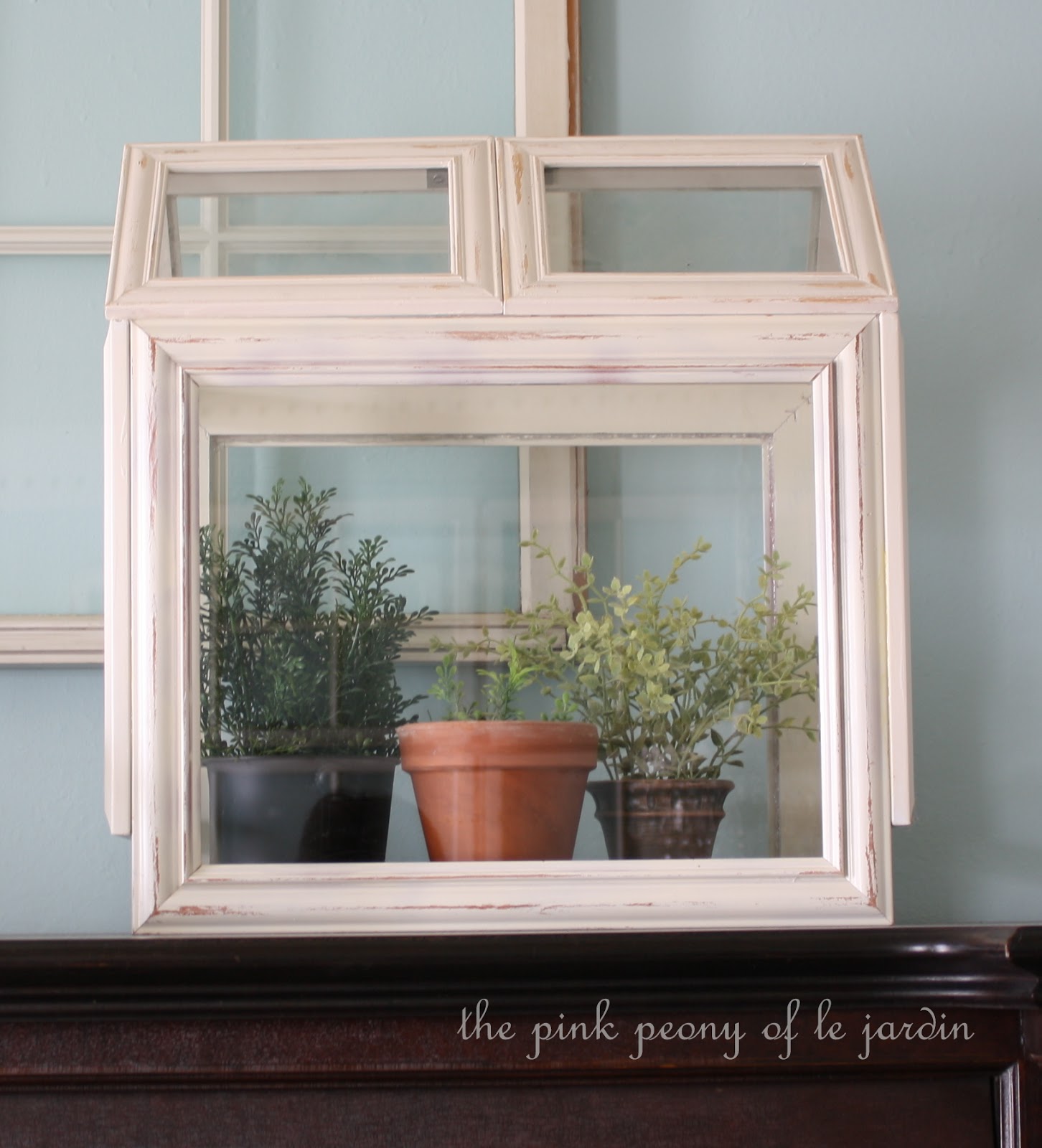 The Pink Peony of Le Jardin picture frame Terrarium
