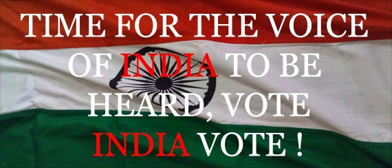 Time For The Voice Of India To Be Heard, Vote India Vote ! Time For The Voice Of India To Be Heard, Vote India Vote !