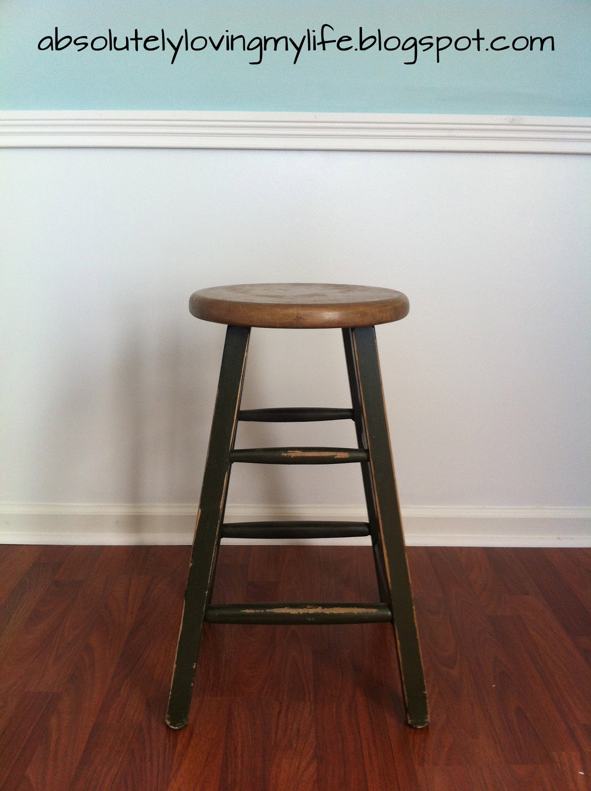 Loving Life Ordinary Bar Stool Repurposed Rope End Table