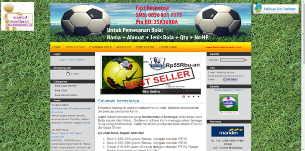 Bola Handmade polisi online, online polisi