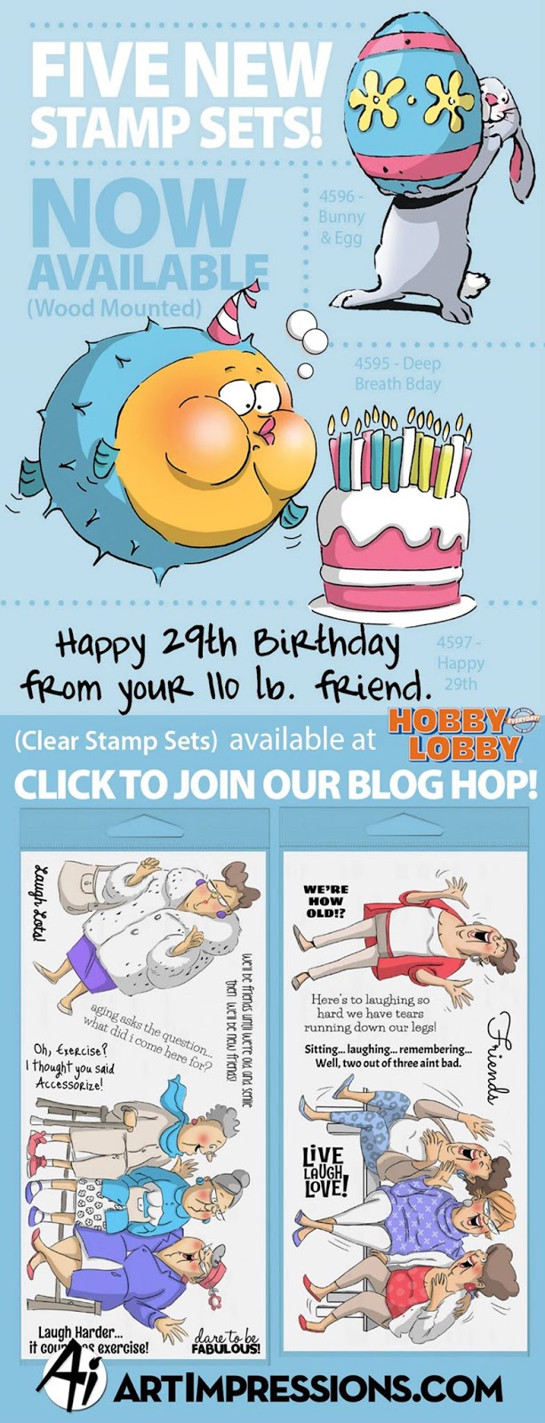 Gramma's House of Cards Art Impressions Hobby Lobby Blog Hop and a