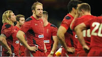 Despondant Alun Wyn Jones, Wales, South Africa, Defeat, rugby, Millennium Stadium, Cardiff, International
