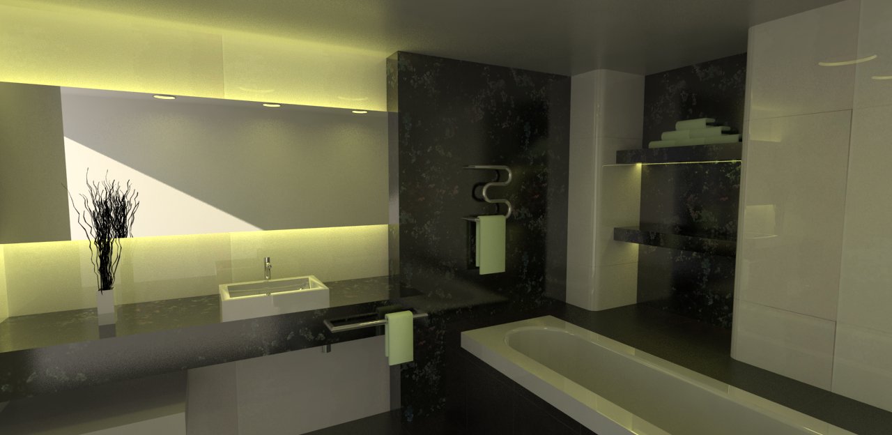 ANIMACIÓN, DISEÑO Y RENDER 3D: Baño 1