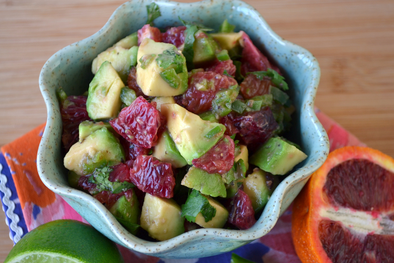 K&K Test Kitchen Blood Orange Avocado Salsa