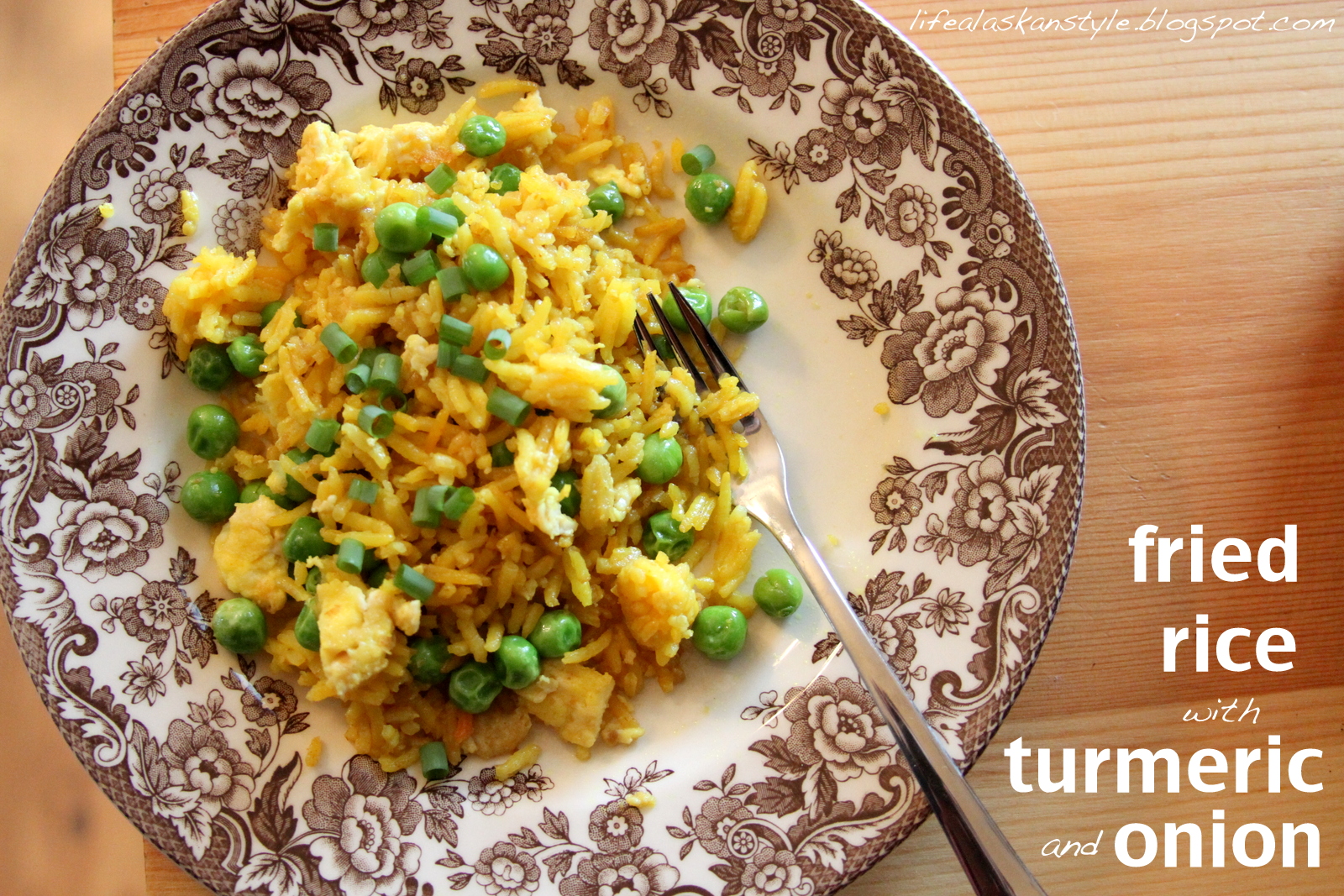 Life Alaskan Style healthy turmeric fried rice