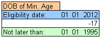 DOB Min Age