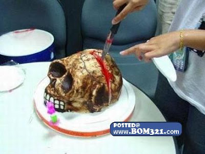 Tengkorak kek Untuk Di Makan ! skull cake to eat