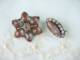 antique Saphiret brooches Victorian jewelry saphiret jewelry