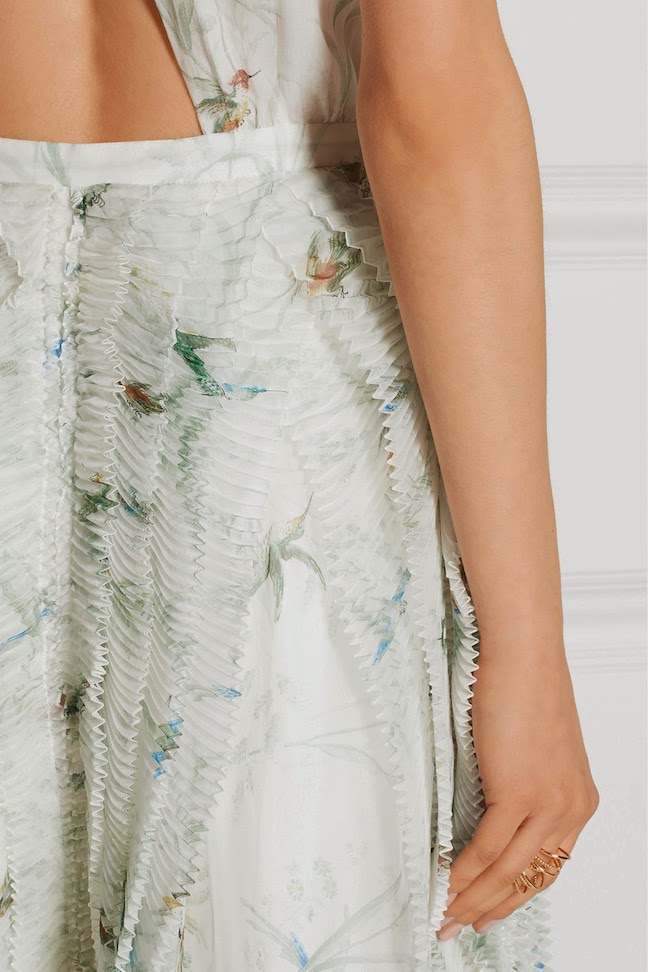 The Daily Frock: Hummingbird Printed Silk Chiffon Dress