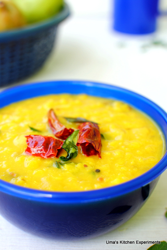 Raw Mango Dal / Mamidikaya Pappu Indian Curry Trail