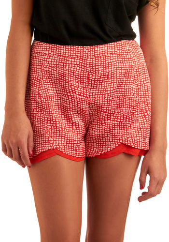 university red shorts