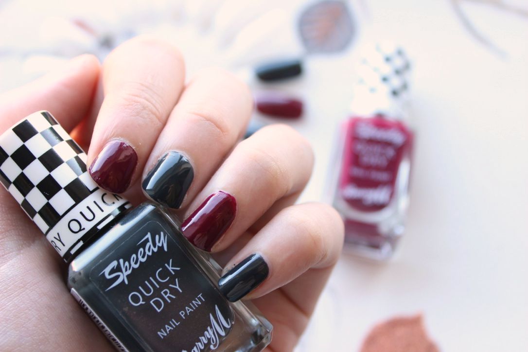 Barry M Speedy Quick Dry Autumn Nail Shades in Dragster and Sprint Finish