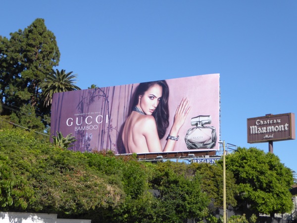 Gal Gadot Gucci Bamboo perfume billboard Gal Gadot Gucci Bamboo perfume billboard