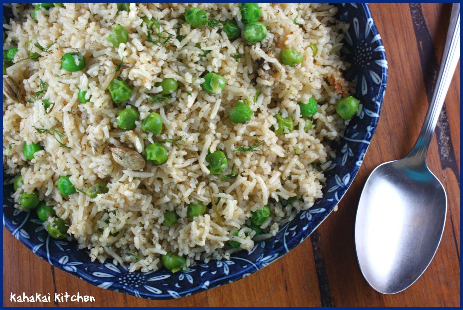 Kahakai Kitchen Rice with Peas and Dill (Matar Aur Sooay Ka Pullao)