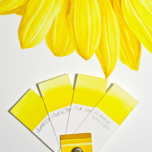 Eunike Nugroho Sunflower Painting Yellow and Defeating the Dullness