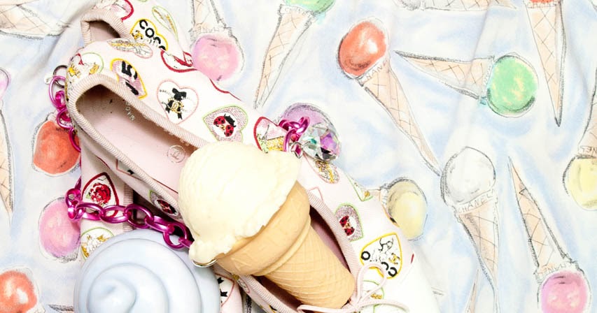 The Terrier and Lobster: Chanel Resort 2004 Ice Cream Cone Print