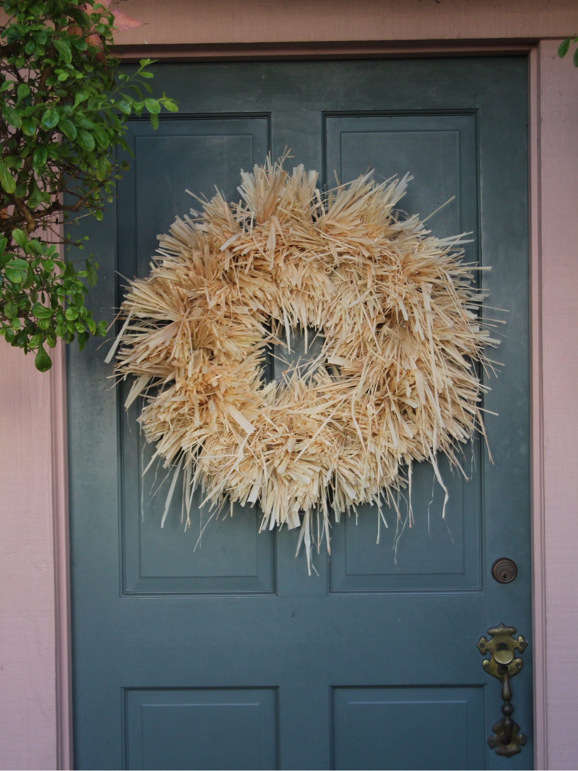 Beyond Betavia Make an Autumn Raffia Wreath