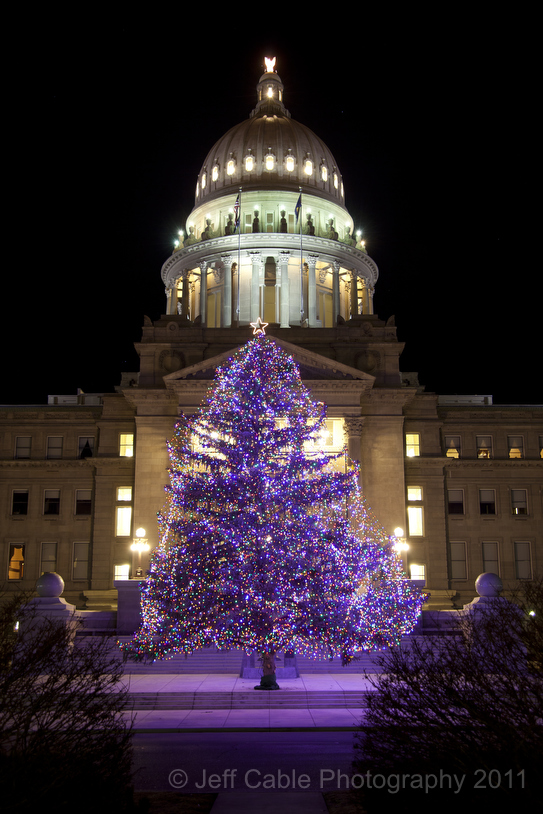 Jeff Cable's Blog Boise, Idaho Christmas lights around the capital