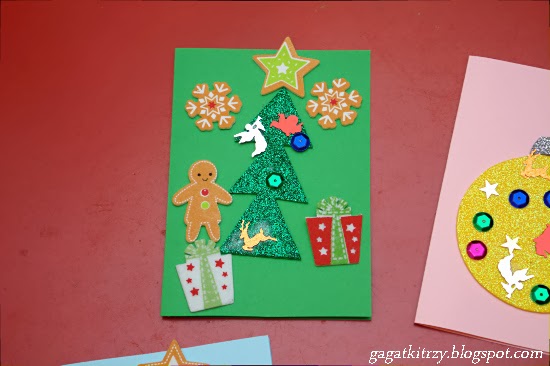 Tradycyjne życzenia na boże narodzenie Gagatki Trzy poznają świat: WBO dzień 4 - gagatkowe kartki świąteczne