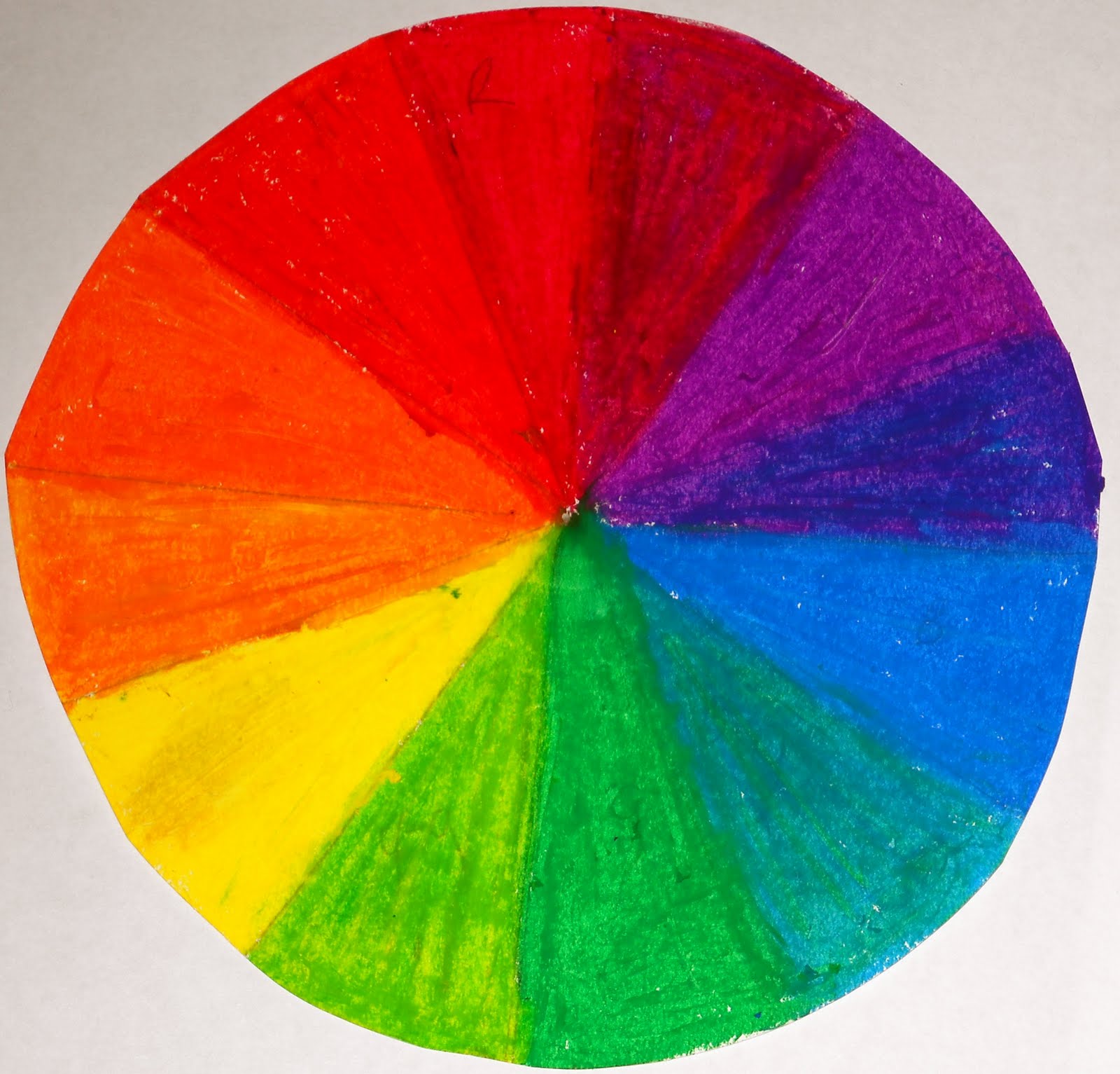 Labeled Color Wheel