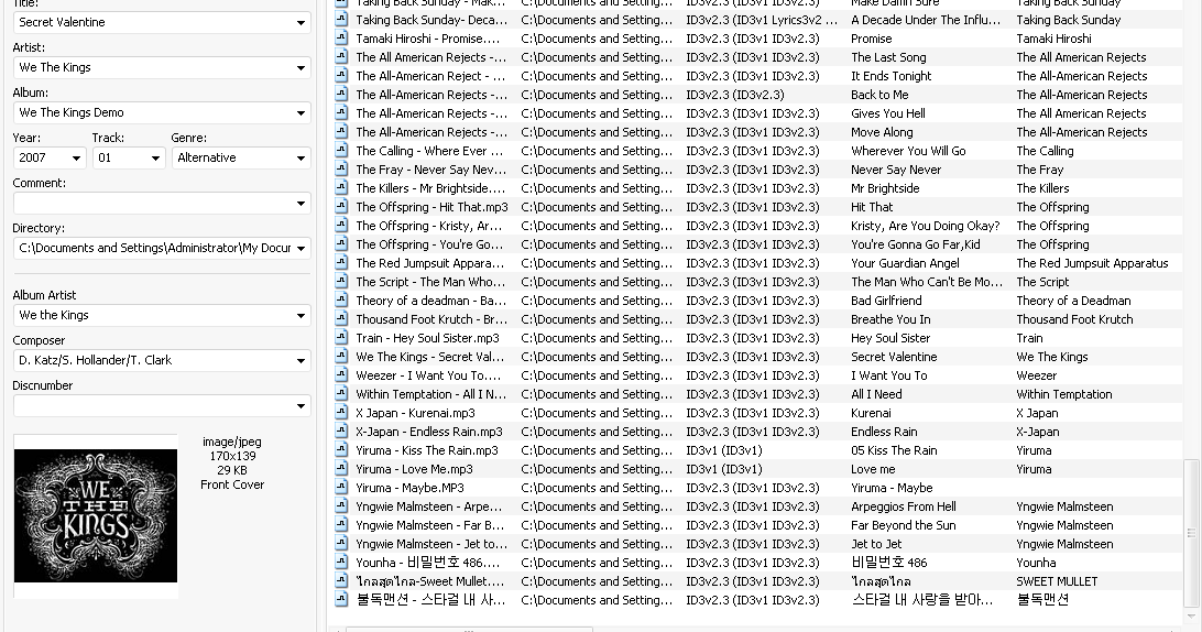 mp3tag export tags
