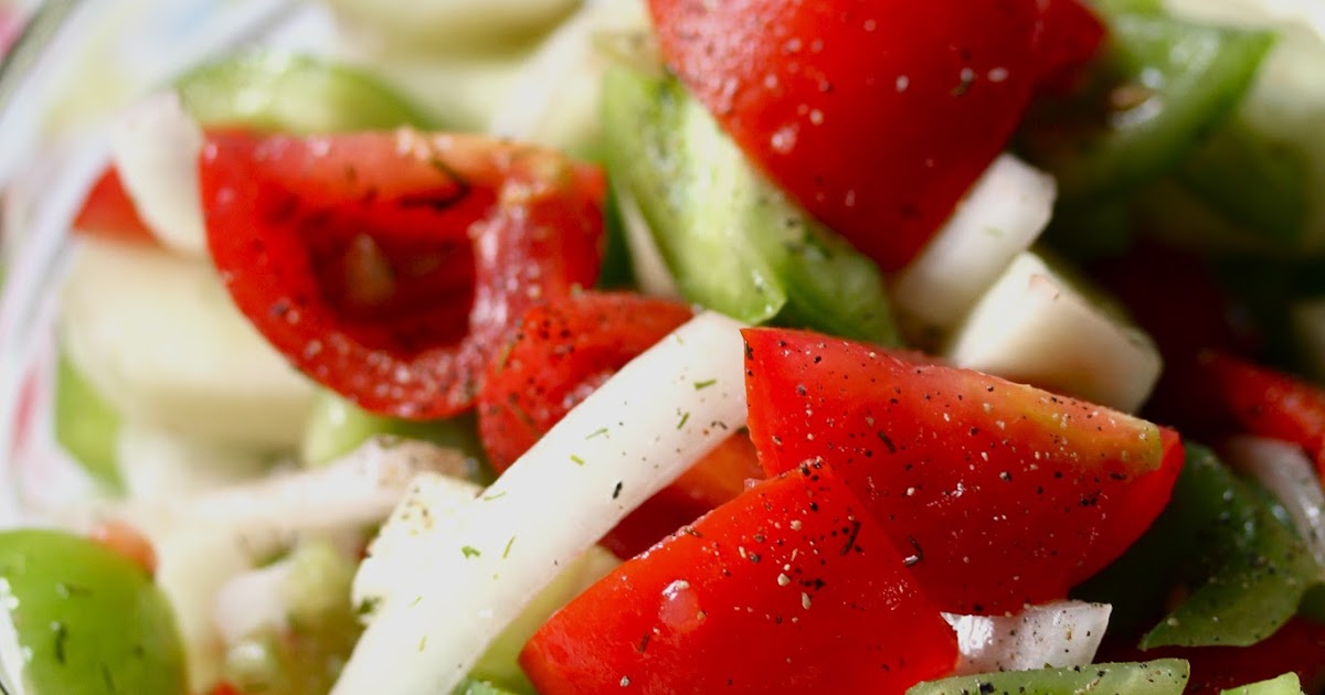 Smith's Vegan Kitchen Tomato, Cucumber and Green Pepper Salad