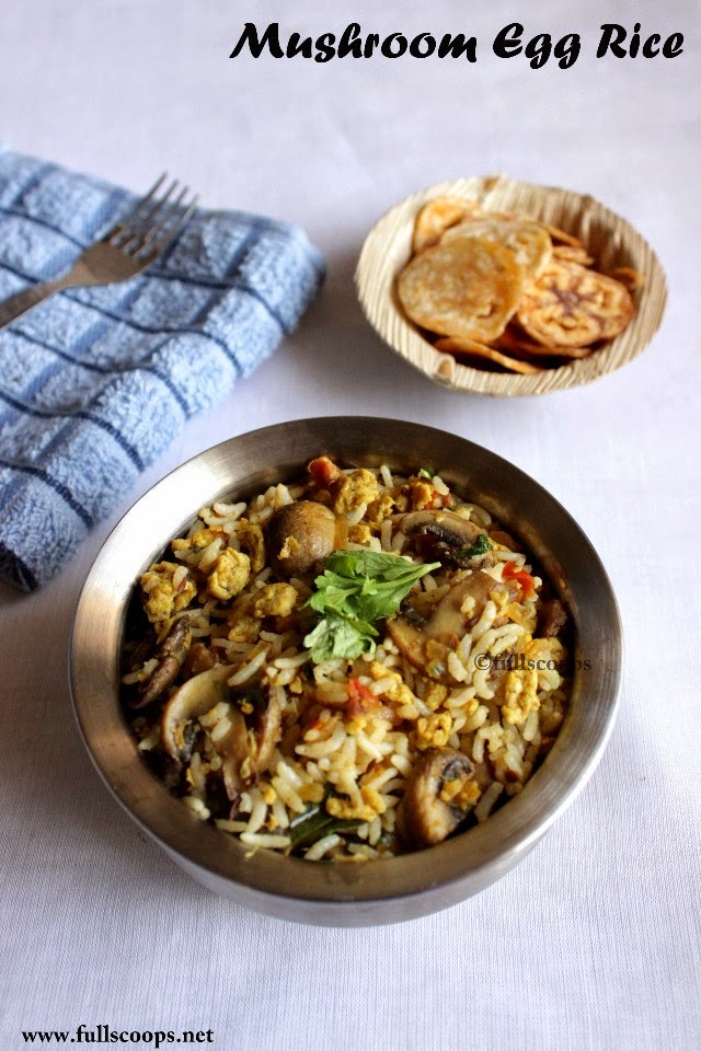 Mushroom and Egg Rice Easy Lunch Box Recipes Full Scoops A food