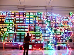 photo Electronic Superhighway: Continental U.S., by Nam June Paik