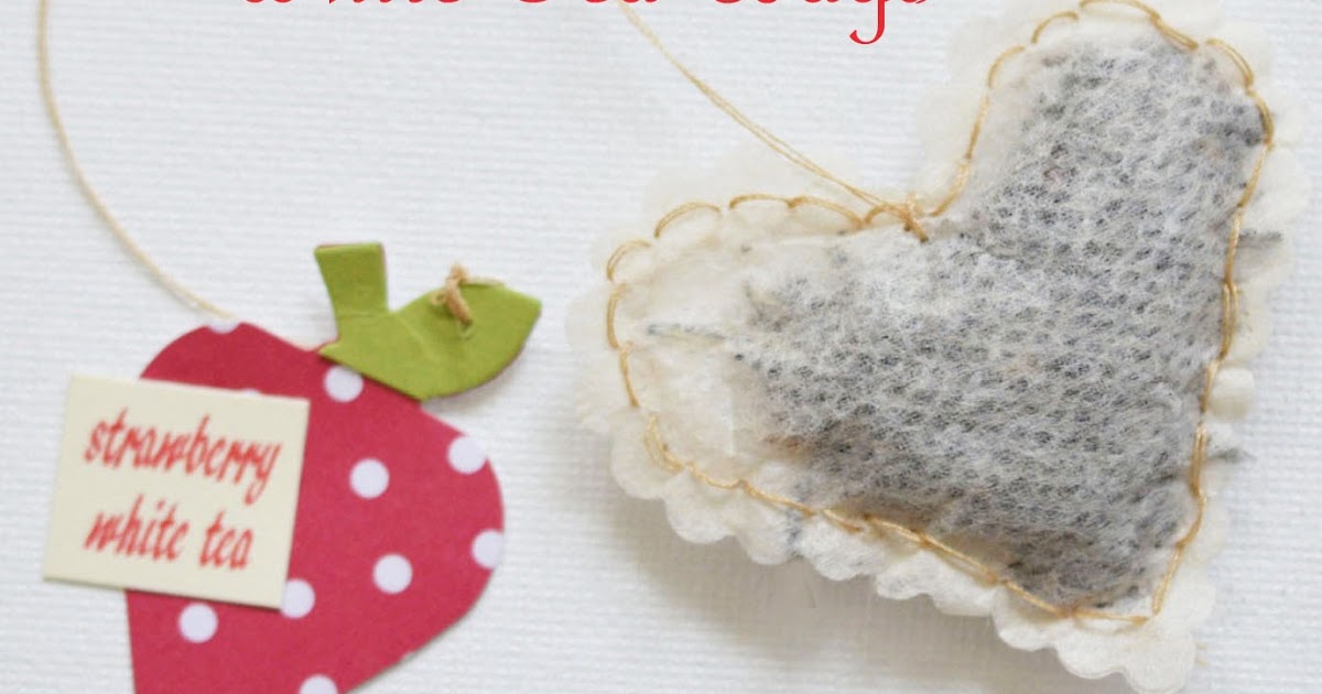 Lori Hairston Handmade Strawberry White Tea Bags with Paper Sweeties