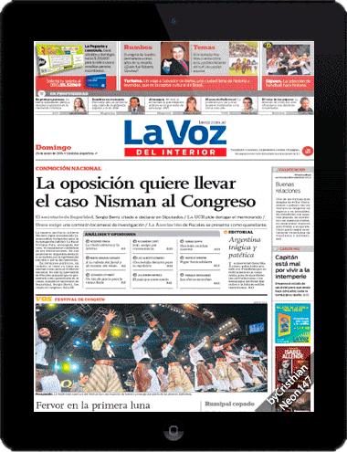 Diario La Voz del Interior Argentina (25 Enero 2015) ESPAÑOL - La oposición quiere llevar el caso Nisman al Congreso Diario La Voz del Interior Argentina (25 Enero 2015) ESPAÑOL - La oposición quiere llevar el caso Nisman al Congreso