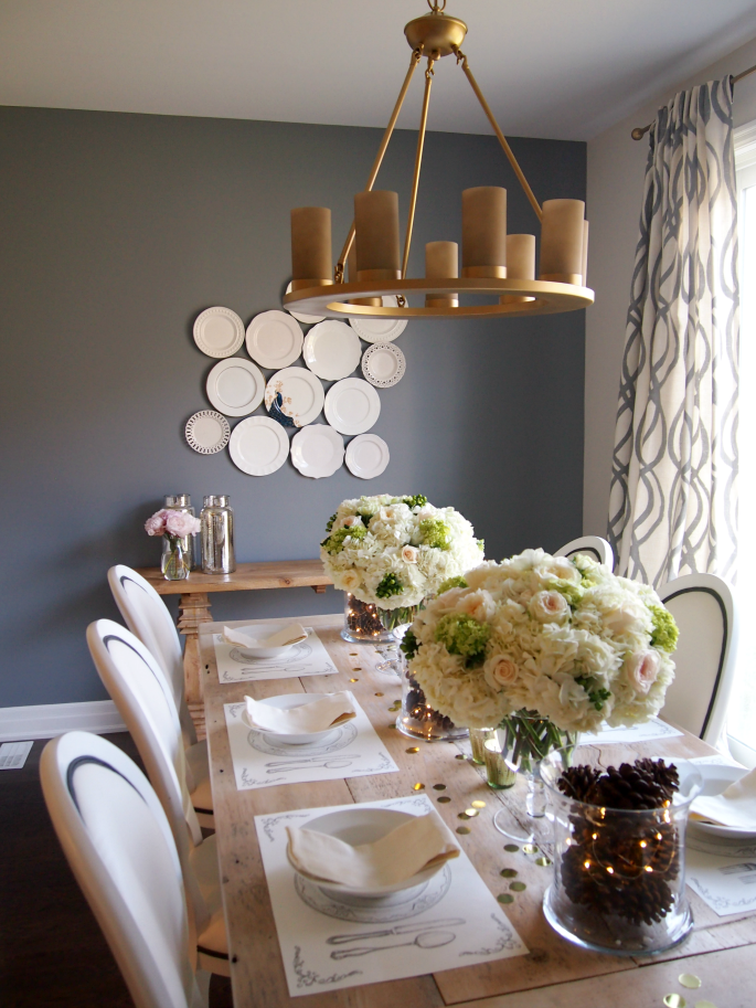 How To Spray Paint A Light Fixture + Dining Room Reveal Suburban FauxPas