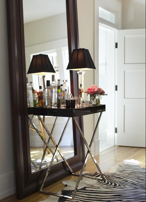 Perfect Home Espelhos grandes atrás de consolas Full length mirrors