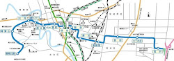 仙台地下鉄東西線全体マップ