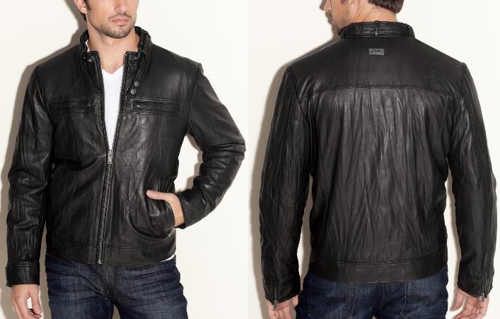 GUESS Members Leather Jacket. This timeless black leather jacket is a ... GUESS Members Leather Jacket. This timeless black leather jacket is a ...