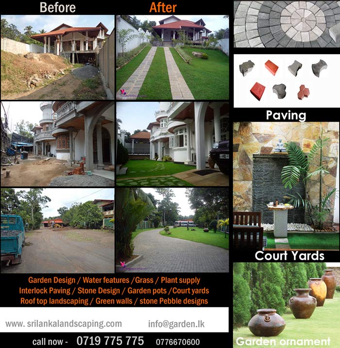 Garden.lk was founded in 2005 by Sri lanka landscape designer Kelum Randima., Kelum is equally drawn to and inspired by the beauty and diversity of Sri Lanka’s natural terrain.   Why choose Garden.lk landscaping for your Sri Lanka home and garden? Garden.lk talented team of highly skilled landscapers have enjoyed great success over the past 10 years in  landscape arrangement  in Sri Lanka.  Garden.lk Landscape Construction has been carrying out large commercial and private projects with the highest quality materials, workmanship and the highest level of customer service, providing the best landscape design and construction services for Sri Lanka's most exclusive locations.  People in Sri Lanka are known for their love of the finer things of life, beauty and nature.  we have provided a personal and reliable landscape design and garden Maintenance service throughout Sri Lanka.