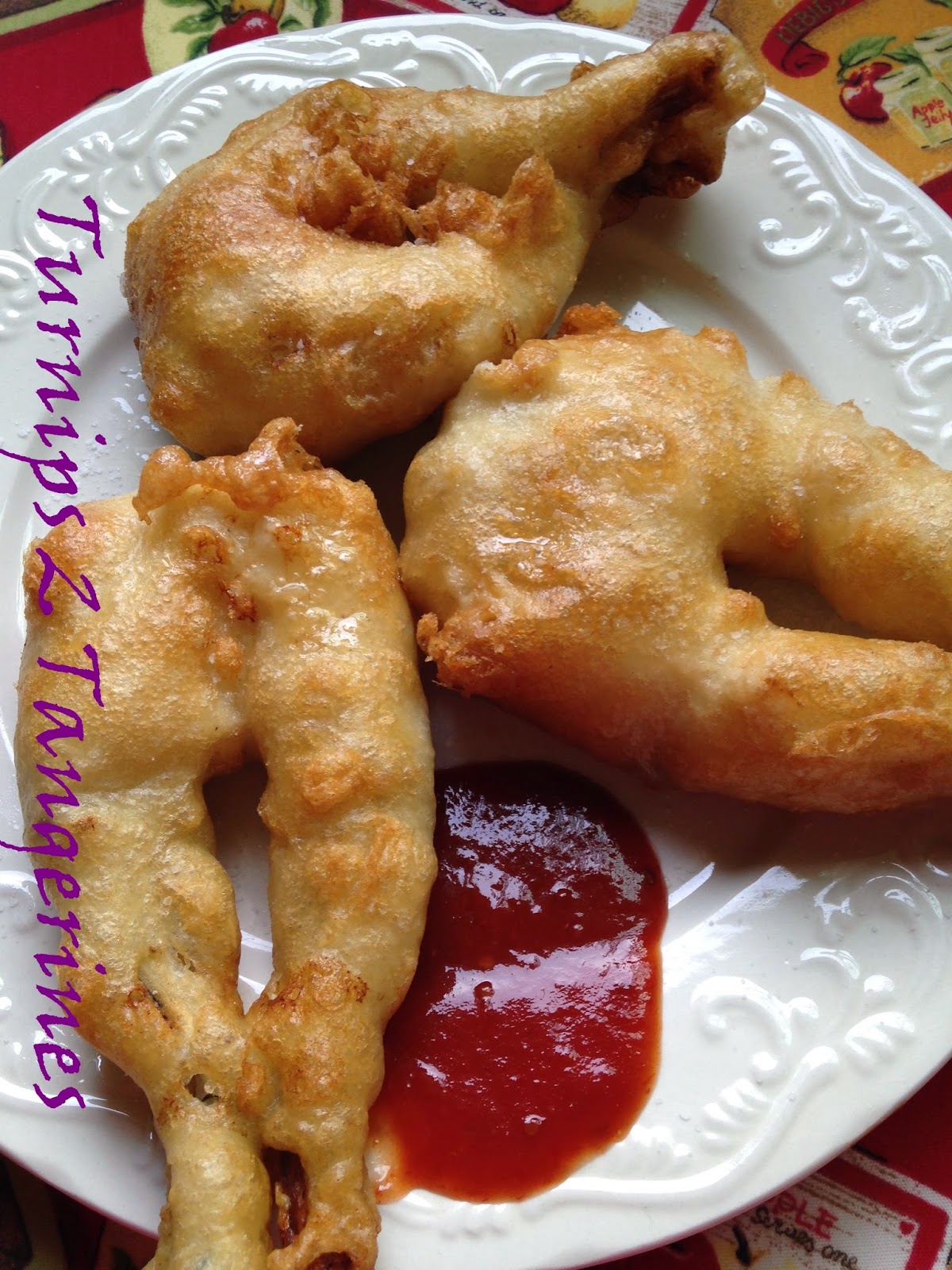 Turnips 2 Tangerines Sourdough Battered Fried Frog Legs