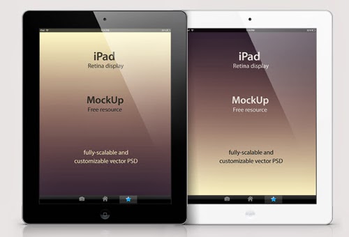 iPad Retina Mockup PSD iPad Retina Mockup PSD