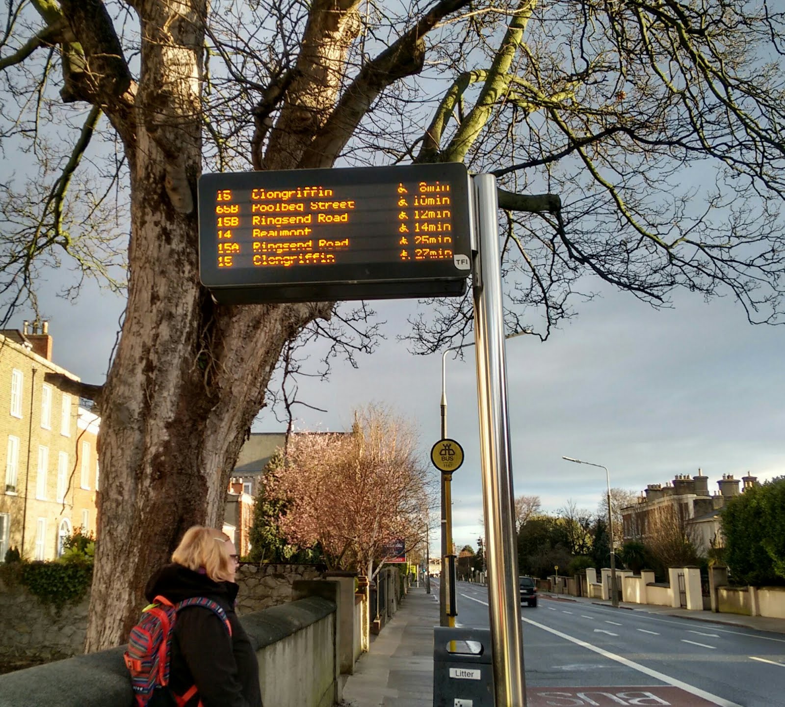 Bus stop, Rathgar Road