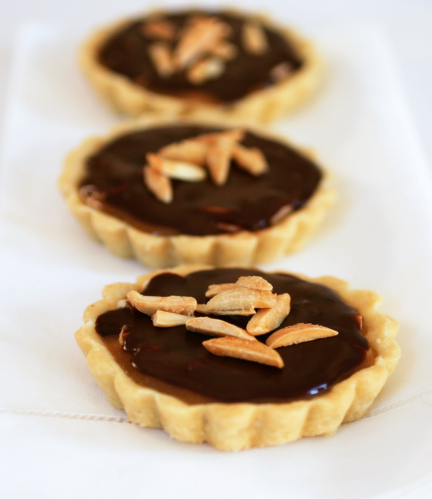 Tish Boyle Sweet Dreams Chocolate Caramel Almond Tartlets