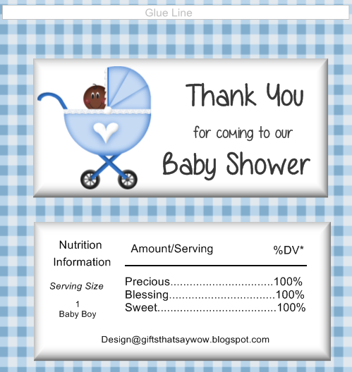 hershey bar baby shower favors