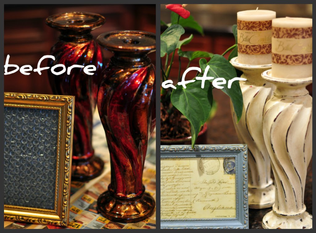 Mia Dolce Originals Modern Quilts and DIY Projects Cheap Candlestick Makeover