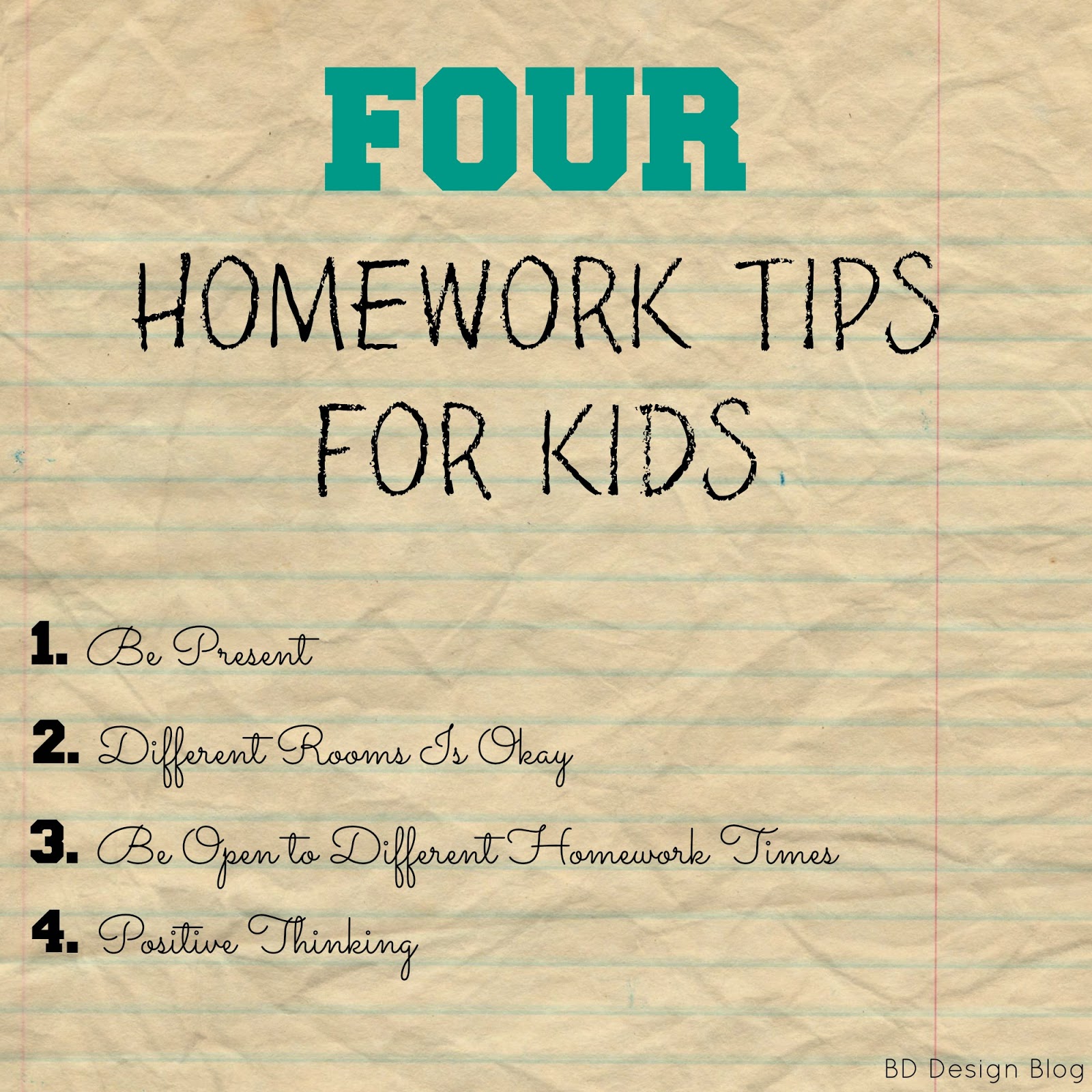 Homework tips